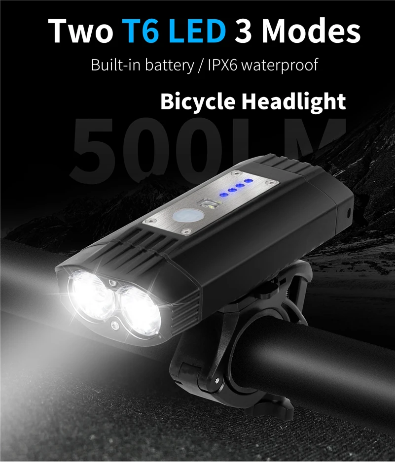 Top WEST BIKING Bike Light 4000mAh Battery USB Rechargeable Cycling Headlight Dual T6 LED Flashlight Lamp Waterproof Bicycle Lights 0 Top WEST BIKING Bike Light 4000mAh Battery USB Rechargeable Cycling Headlight Dual T6 LED Flashlight Lamp Waterproof Bicycle Lights 0