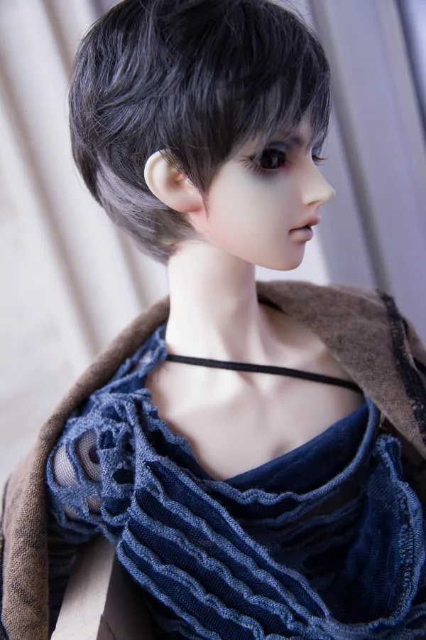 BJD кукла парики из натуральных волос для 1/3 1/4 1/6 BJD DD SD MSD YOSD дядя кукла короткие высокотемпературный провод парики из натуральных волос