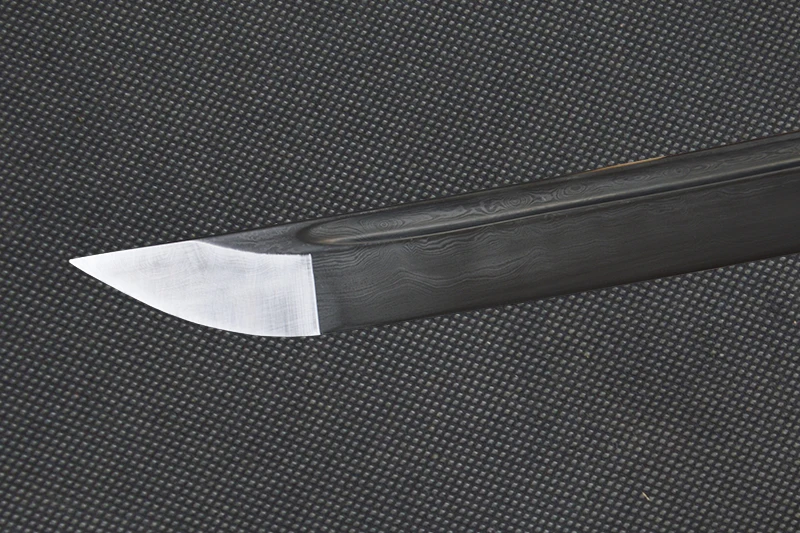 Дамасская японская катана строительный меч самодельная сборка готовый к