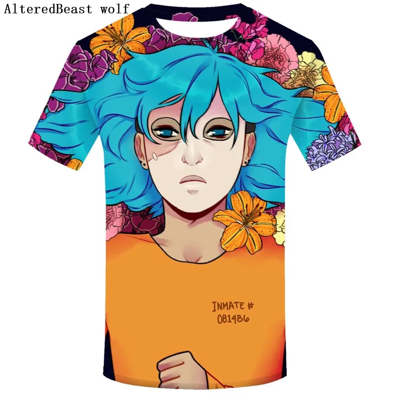 

Sally Face Men's T-Shirts 2019 Funny Printed Short Sleeve Tshirts Summer harajuku Hip Hop Casual 3D Tops Tees Streetwear