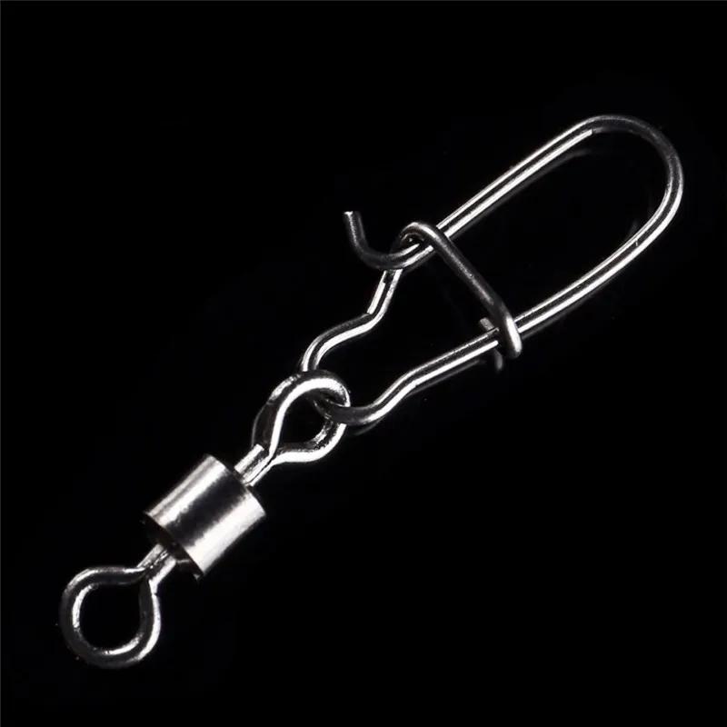 30PCS 2# 4# 6# 8#10# 12#14# Stainless Steel Fishing Connector Pin Bearing Rolling Swivel Snap Pins Fishing Tackle Accessories - Image 3