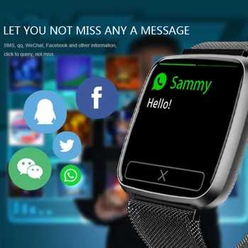 

1.3 Inch TFT Color Screen Smart Bracelet Fitness Track Blood Pressure Sleep Monitoring IP67 Waterproof Watch