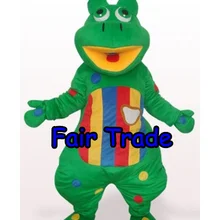 Взрослый размер Восхитительный зеленый Лягушка маскот костюм День Святого Валентина Красочный Лягушка принц маскотт наряд костюм кунг-фу панды SW150