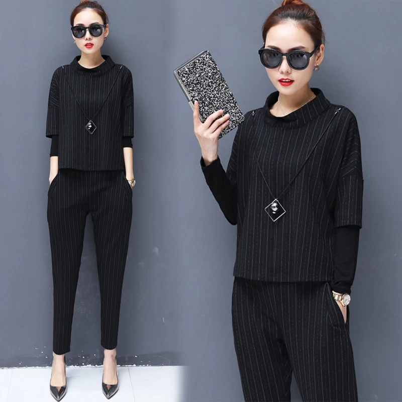 

Women's suit fashion 2019 spring and autumn loaded new style was thin temperament casual ladies two / piece suit