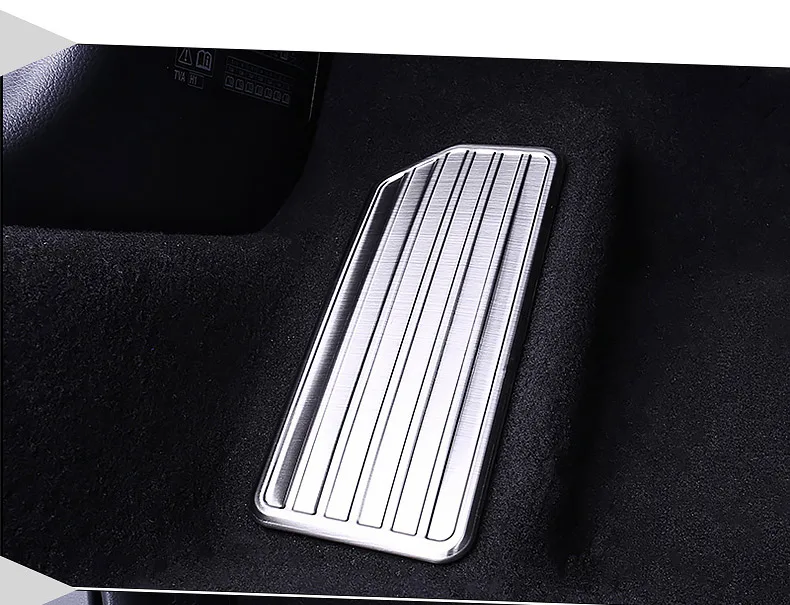 Stainless Steel Car Left Foot Rest Pedal Plate Cover Non-Slip Pad Protection Trim Sticker For Honda Accord 10th Accessories