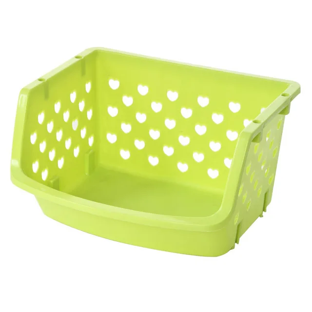 Home Furniture 1pc Plastic Storage Basket Fruit Vegetables Organizer  Kitchen Tools Child Toys Sundries Baskets Fy0048 - Storage Baskets -  AliExpress