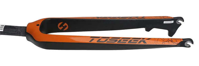Toseek полностью углеродное волокно MTB Велосипедная вилка 26/27. 5/29er жесткая вилка для горного велосипеда дисковый тормоз углеродная вилка 1-1/8''