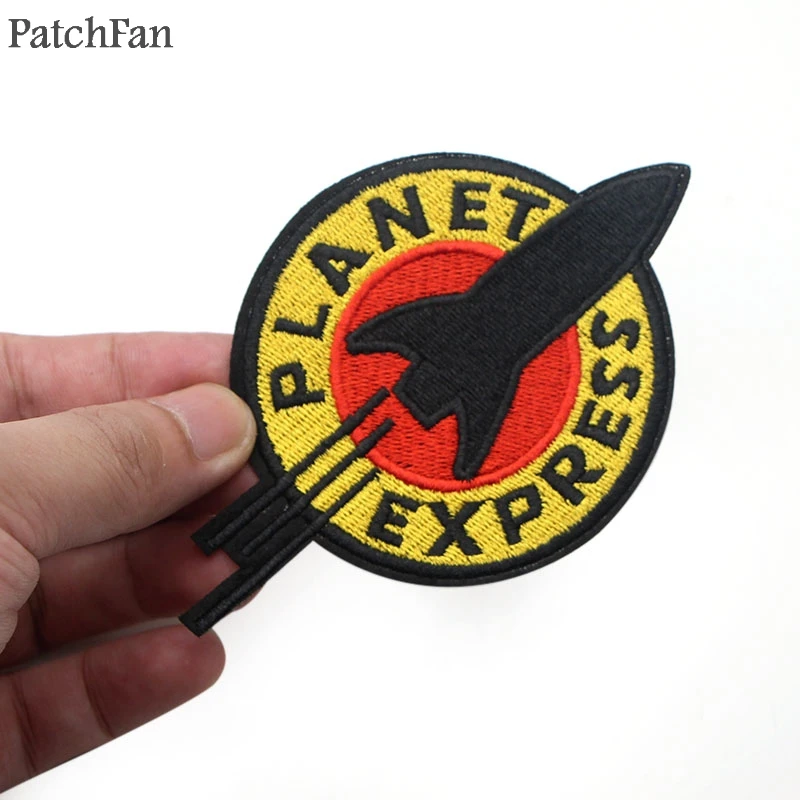 Patchfan Futurama письмо Железная на футболке одежда вышитые патчи для DIY одежды куртка сумка Джерси значки-наклейки A1206