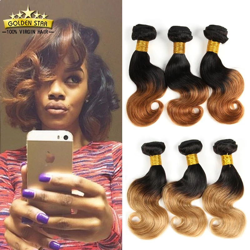 7a Peruvian Short Ombre Hair Weave 1b 27 30 Short Peruvian Virgin