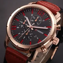 Relogio Masculino CURREN Hommes Montres 2016 Top De Luxe Populaire Marque Montre Homme Grand Cadran Quartz-Montres Hommes Horloge Hommes de Montre