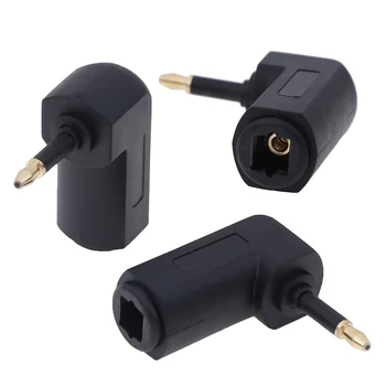 

3.5mm Male To Female Mini Audio Adapter Right Angle Connector for Toslink Cable Digital Optical