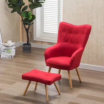 

Living Room Sofas chair Living Room sofa Home Furniture solid wood fabric lazy sofa stool sets couches fashion recliner high end