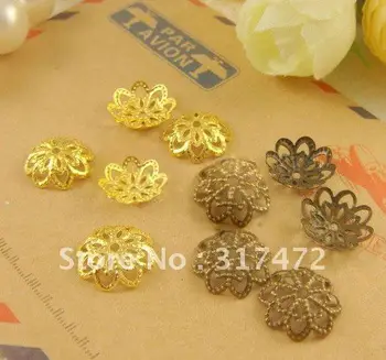 

Wholesale 10 mm Gold MINI Eight Petals Mental Beads Cap Jewelry Findings( LEAVE A MESSAGE WHAT COLOR)