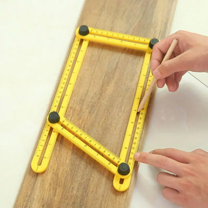  Professional Template Tool Angle Measuring Protractor Multi-Angle Ruler Builders Craftsmen Engineer - 32830795031