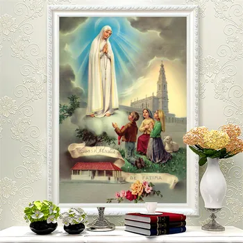 

Poster and print of Jesus Christ Virgin and our Lady Fatima,Christmas decorations for home,wall pictures for living room decor