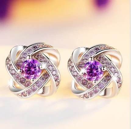 

2019 Promotion Oorbellen Pendientes Mujer 925 Fashion Jewelry Earrings Crystal From Swarovskis Design Attractive Woman Charm