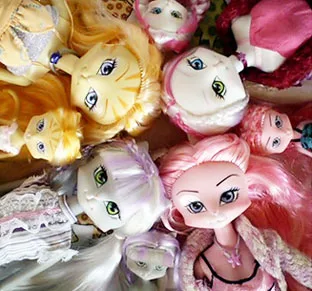 

New Doll Heads Cat heads For Monster Dolls Kitty Doll Girls Gifts DIY Heads