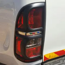 Автомобильные аксессуары ABS Матовый Черный Задний фонарь крышка для Toyota Hilux Vigo 2012 2013