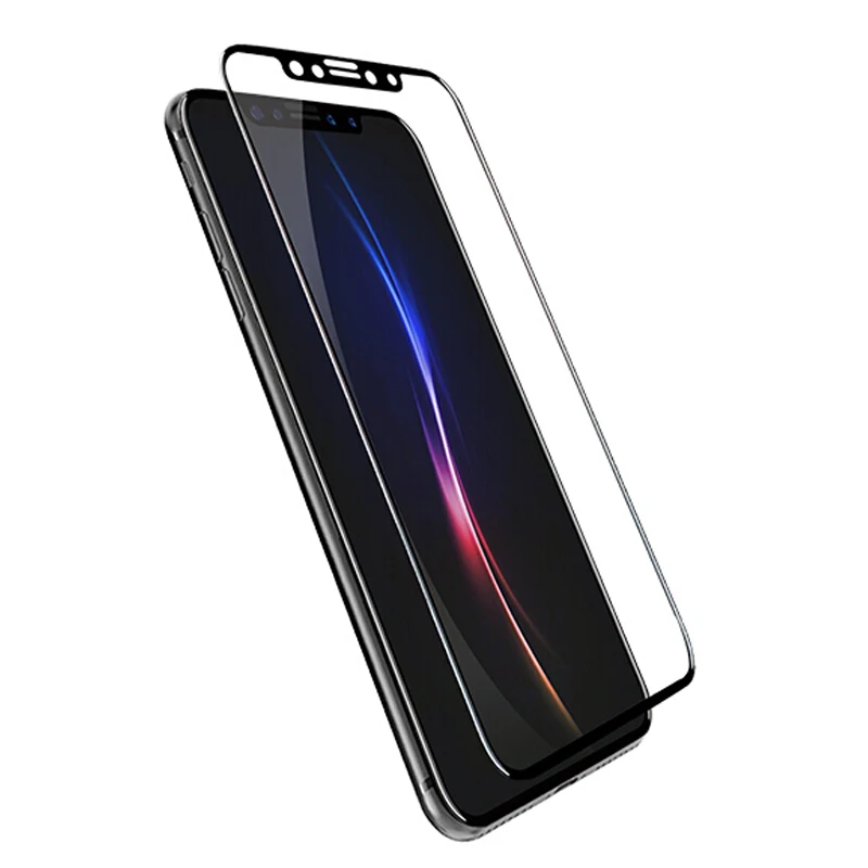 3D изогнутое закаленное стекло из углеродного волокна для iPhone 8 7 6 6S Plus X Xs Max XR HD