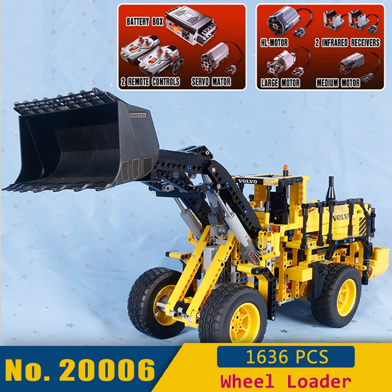 

20006 Technic Series Building Blocks Truck Model Wheel Loader Bricks Car Toy with Motor Power Compatible 42030
