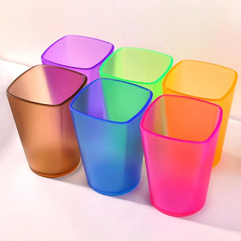 

Toothbrush Holder Cups Eco-friendly Thicken Bathroom Tumblers Cup Translucent Frosted Rinsing Cup Wash Tooth cup