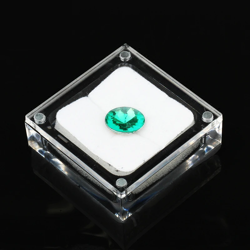 4 размера акриловый прозрачный драгоценный камень дисплей витрина Органайзер Momery Pad кольцо Ожерелье Подвеска переносная шкатулка посылка коробка 6 шт./лот