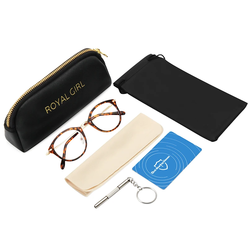 Королевская девушка, синий светильник, блокирующие очки, анти-напряжение глаз, головная боль, сон, лучше, компьютер, очки для чтения, UV400 линзы, OS018