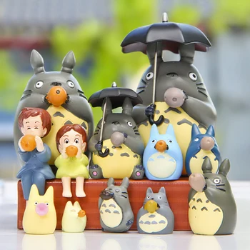 

12pcs/lot DIY Miyazaki Hayao My Neighbor Satsuki Mei Anime Figure Toys PVC Action Figure Collection Model Toy for Kids