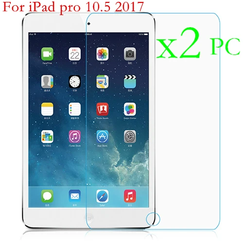 2 шт Защитное стекло для apple ipad air 1 2 pro 9,7 10,5 устойчивая к царапинам Защита экрана для ipad 2, 3, 4 стеклянная пленка