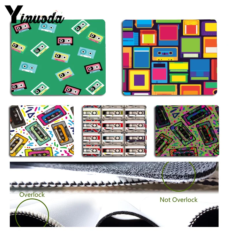 

Yinuoda Boy Gift Pad cassettes mouse pad gamer play mats Size for 180x220x2mm and 250x290x2mm Rubber Mousemats