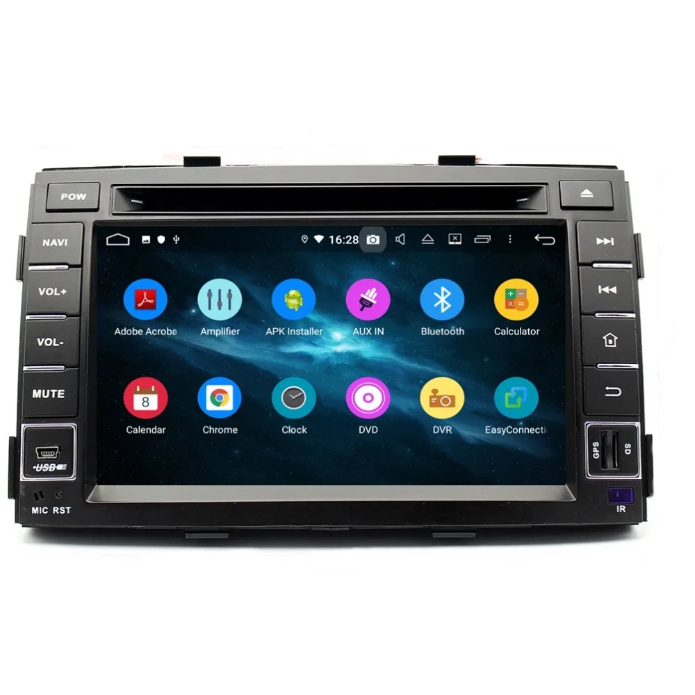 Clearance DSP Android 9.0 Octa Core 7" Car DVD Head Unit for Kia Sorento 2011 2012 RDS Radio GPS 4GB RAM Bluetooth 4.2 WIFI USB 32GB ROM 4