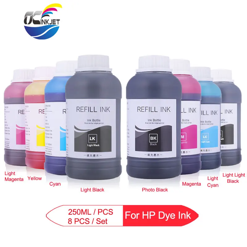 8 цветов 250 мл/бутылка Универсальный краска для заправки контейнер с чернилами для принтера Epson Stylus Pro 4800 4880 7800 7880 9800 9880 чернила для струйных принтеров