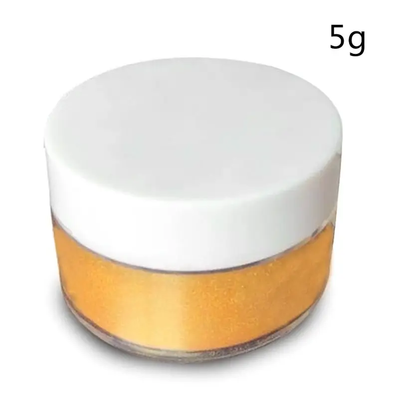 5g Edible Flash Glitter Golden Silver Powder For Decorating Food Cake Biscuit Baking Supply