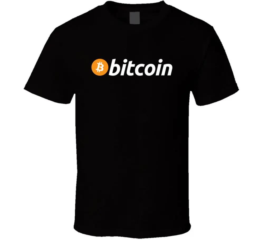 The New Bitcoin T Shirt BTC font b Crypto b font currency Blockchain Coin font b