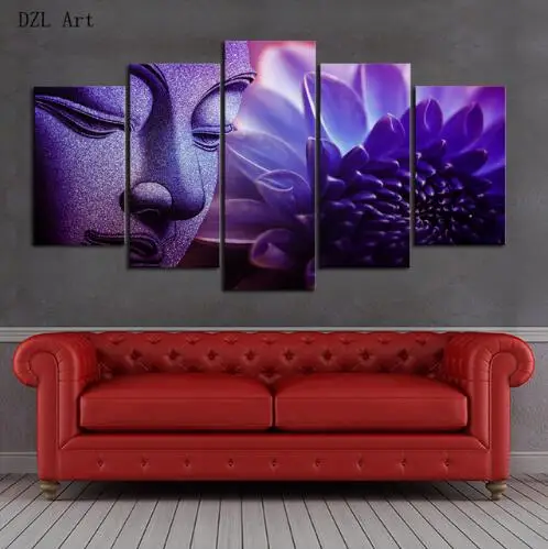 5 PIECE CANVAS SET FOR LIVING ROOM-in Painting & Calligraphy from Home