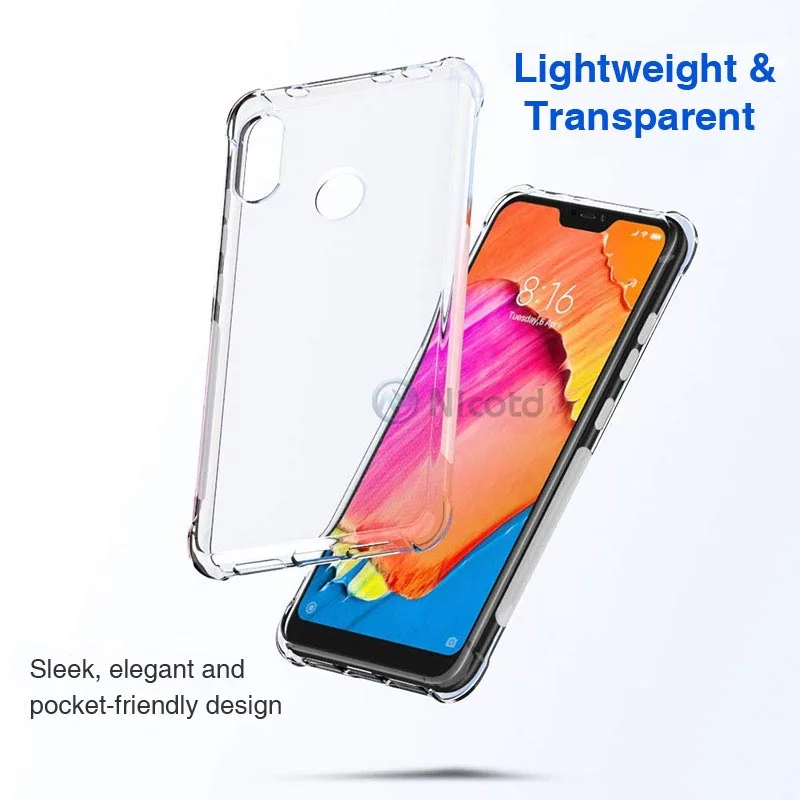 For Xiaomi Redmi note 6pro 7 pro Back Cover phone Case For Xiomi Redmi 7 6 6pro 6A 5 5plus Transparent cases Soft Silicone TPU  (5)