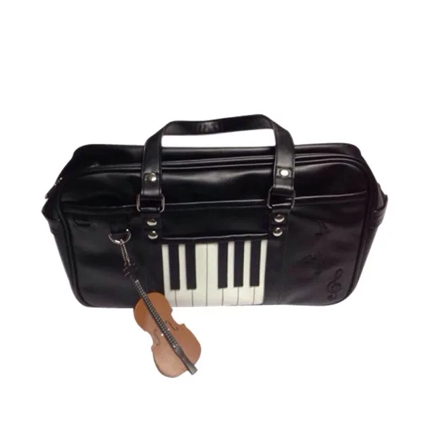 

2019 Elise JK uniform shoulder bag women's piano music handbag travel bag with to Alice stave inside unique bolsas