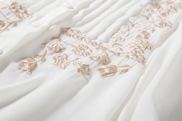 Floral Embroidered Silk Blouse (26)