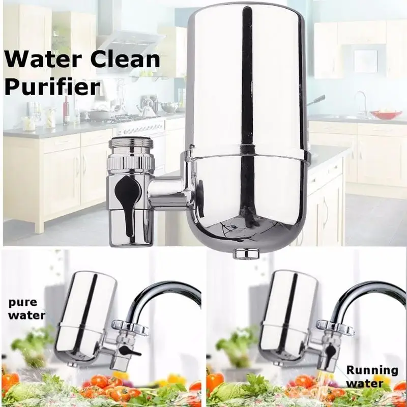 

2 in1 360 degree Home Kitchen Water Filter Purifier Purification Rotary Splash-proof Faucet Filter Alkaline Ionizer Purification