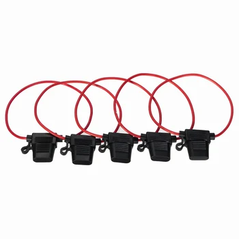 

5pcs Waterproof Amp In Line Stanard Blade Type Fuse Holder Car Auto