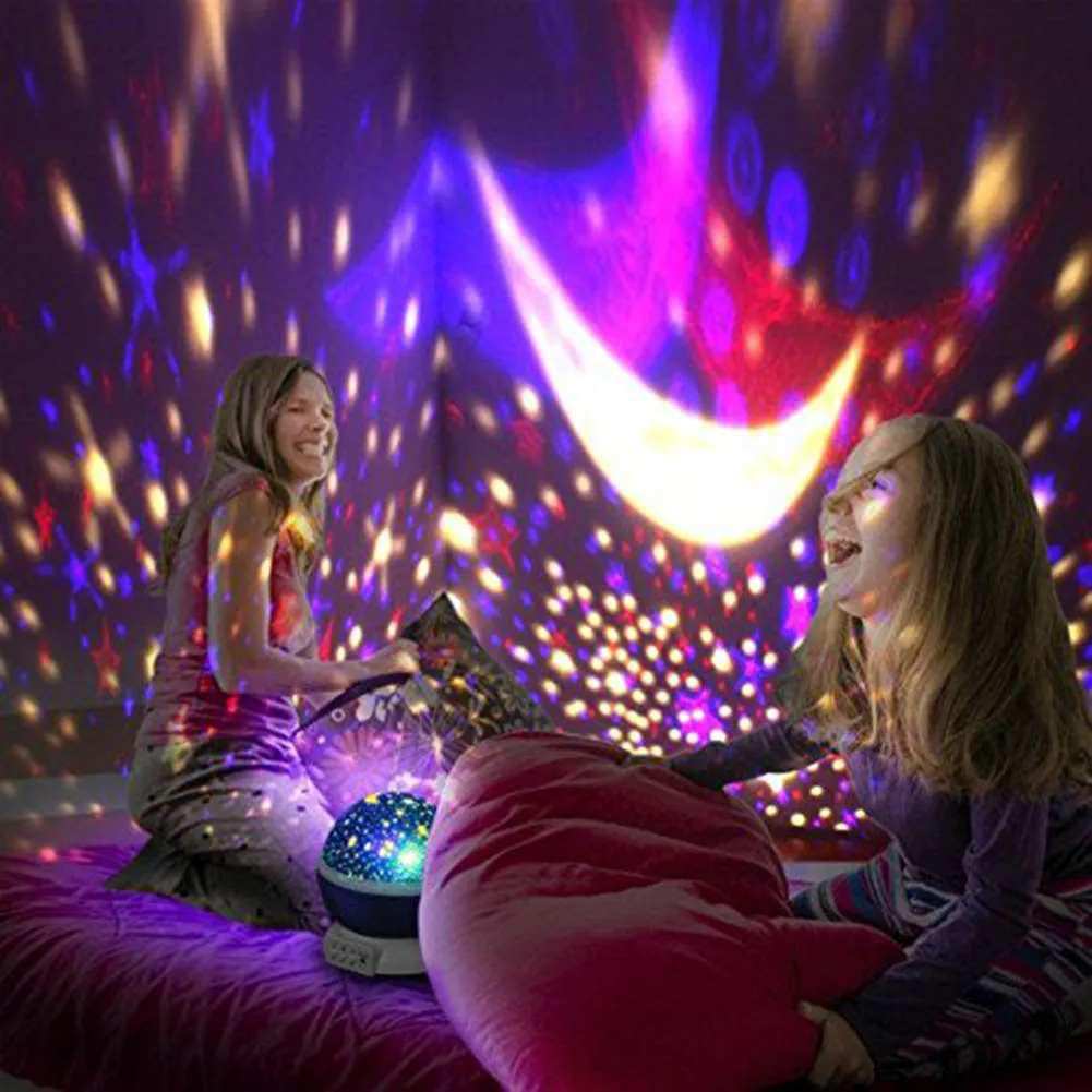 

Newest LED Night Lights Moon Star Sky Projector Light Bedroom Home Decor Women Kids Sleeping Lamp Gifts