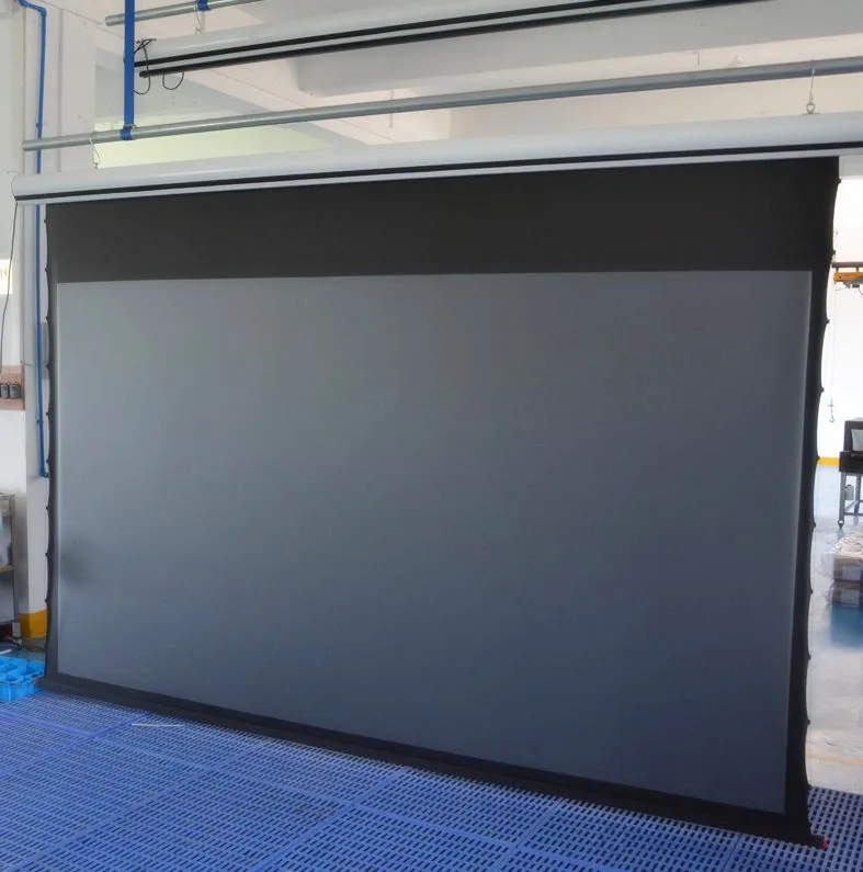 T1ALR-H, 16:9 черный кристалл окружающий светильник отклоняющий экран/таб-натяжные электрические проекционные экраны для стандартного проектора