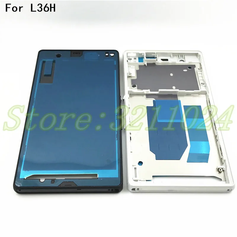 

New Original For Sony Xperia Z L36H LT36 C6603 Display Frame Front Housing Bezel Plate Middle Frame Replacement Parts