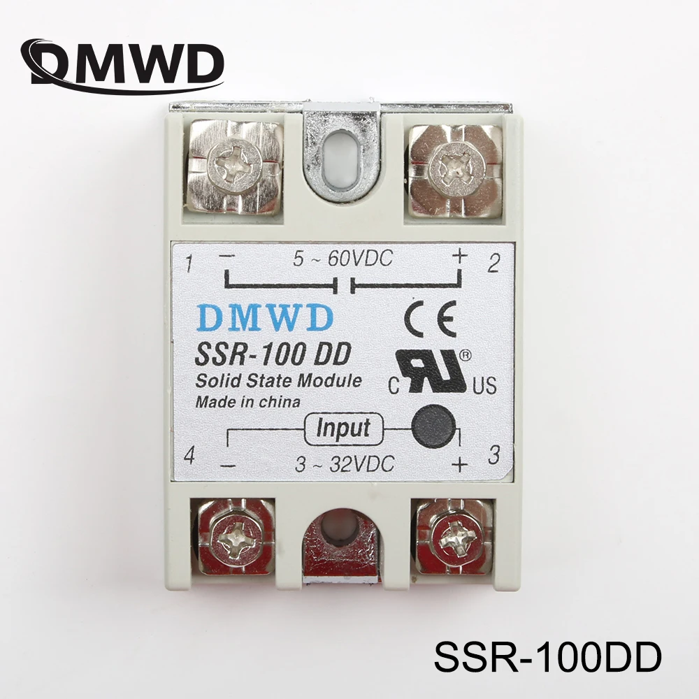 

TOP BRAND DMWD solid state relay SSR-100DD 100A 3-32V DC TO 5-60 DC SSR 100DD relay solid state