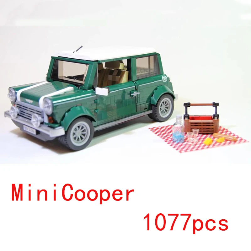 

Mailackers Legoing Technic 10252 The MINI Cooper 1108Pcs Set Building Blocks Toys For Children Legoings Creators Car 10242 Legoe