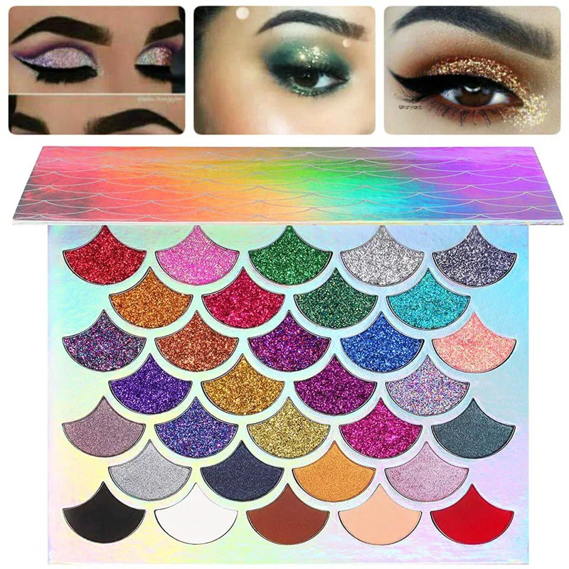 Professional Makeup Mermaid Glitter Eyeshadow Pallete Long lasting Matte Eyeshadow Palette Shiny Eye shadows Pigment Cosmetics Professional Makeup Mermaid Glitter Eyeshadow Pallete Long lasting Matte Eyeshadow Palette Shiny Eye shadows Pigment Cosmetics