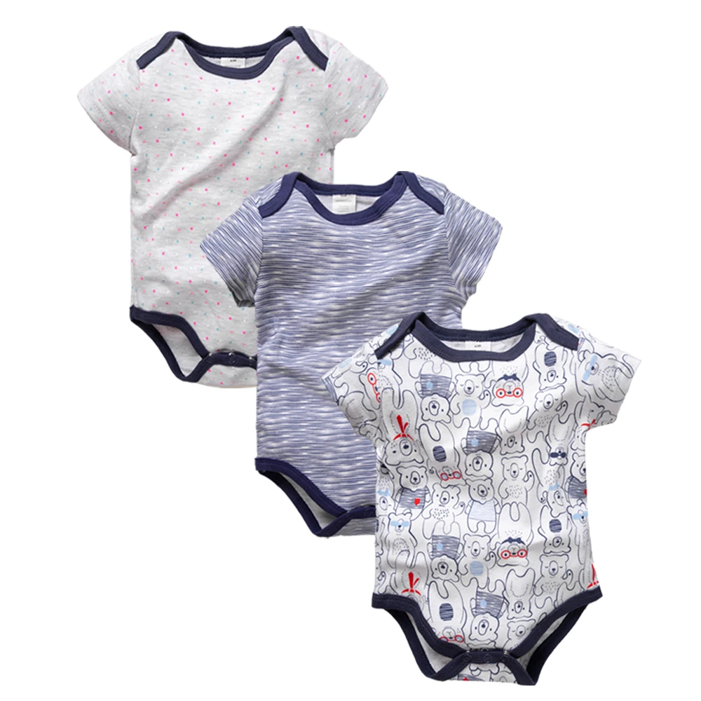 Комплект летней одежды для новорожденных мальчиков и девочек из 3 предметов; одежда для маленьких девочек с короткими рукавами; боди