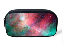 Vintage Make Up Cosmetic Bag Multicolor Galaxy Star Pen Pouch Multifunction School Children Boys Girls Pencil Bag Makeup Holder