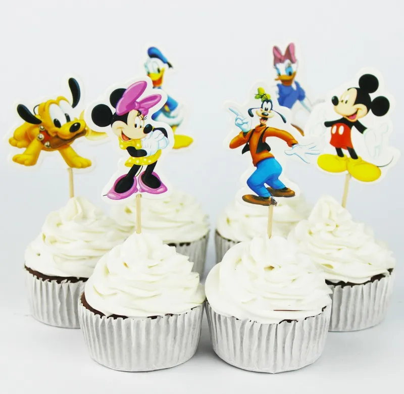 Mickey & Minnie Mouse Cupcake Toppers