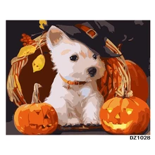 Волшебный щенок ручной работы Краска высокого качества Холст Красивая краска ing по номерам Сюрприз подарок большое удовлетворение